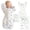 On Safari, variant on Transitional Swaddle Sack with Arms Up Half-Length Sleeves and Mitten Cuffs, Better Sleep for Baby Boy & Baby Girl, Tiny Bear, Medium 3-6 Mo, 14-21 lbs