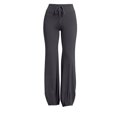 thumbnail image 4 of Tqcoqu Yoga Pants for Women Drawstring Elastic High Waisted Loose Fit Wide Leg Pants Workout with Bandage Pant,Dark Gray,Women's S-XXL, 4 of 8