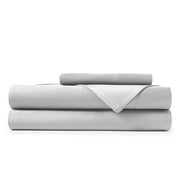Hotel Sheets Direct 100% Bamboo Sheets - Twin XL Size Sheet and Pillowcase Set - Cooling, 3-Piece Bedding Sets - Grey