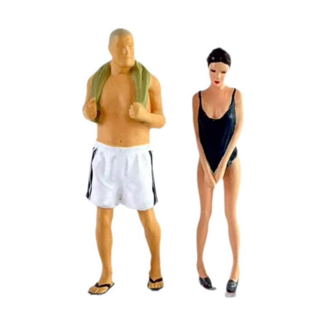 Figuras de Diorama CUTICAT traje de baño 1/64 2 uds chica en traje de baño negro