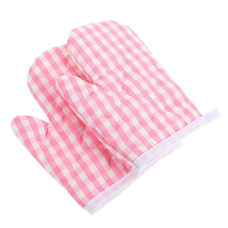 2 Pcs Mat Children's Oven Gloves Kids Heat Resistant Mitts Kitchen Toddler  Gifts Small Cooking Polyester Woman Girl Accessories - AliExpress