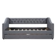 thumbnail image 4 of CLEARANCE! Upholstered Twin Size daybed with Two Drawers, Wood Slat Support, Gray, 4 of 7