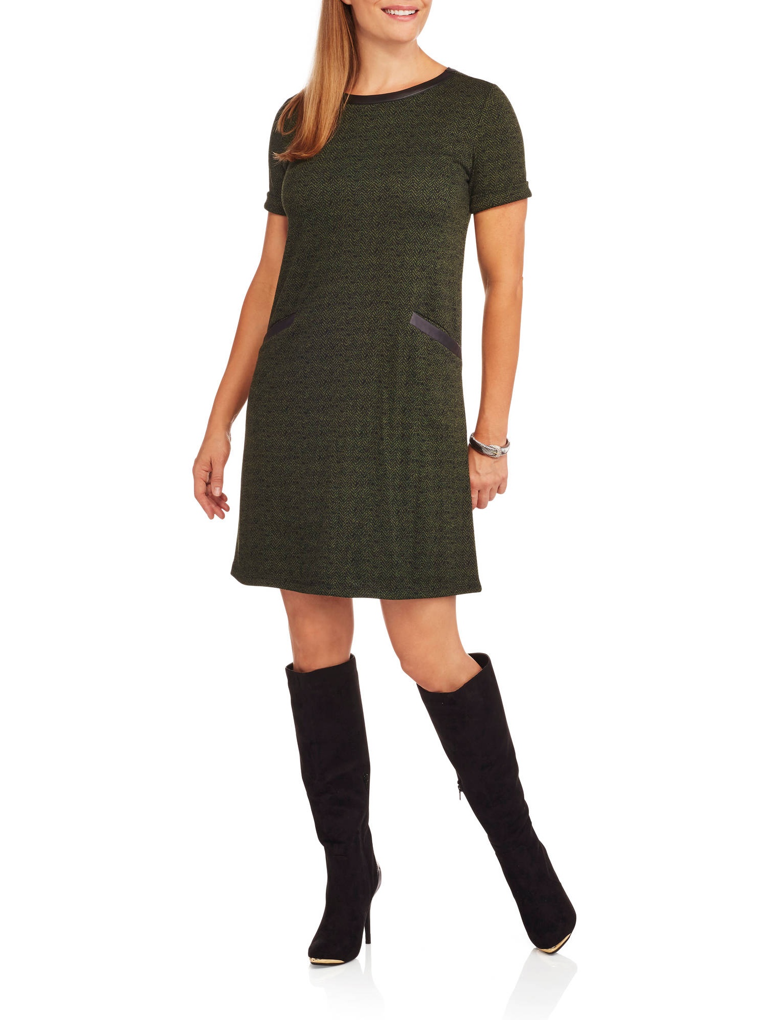 Concepts Women's Tee Shirt Dress With Fa