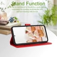 thumbnail image 2 of for Galaxy A15 5G Phone Case Wallet,A15 5G Flip Cases,Card Holder Cute Floral Leather Kickstand,Wrist Strap,,Shockproof Protective Cover for Samsung Galaxy A15 5G / 4G (Red), 2 of 7