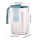 thumbnail image 3 of melotizhi Water Pitcher With Lid Perfect For Tea Juice And Cold Drink Water Jug For Hot/Cold Lemonade Juice, Blue, 3 of 6