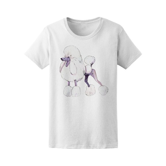 Watercolor Of King Poodle Dog Tee Women's -Image by Shutterstock