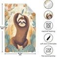 thumbnail image 3 of Dreamtimes Cute Sloth Kitchen Towels, 18 x 28 Inch Super Soft and Absorbent Dish Cloths for Washing Dishes, 1 PCS Reusable Multi-Purpose Microfiber Hand Towels for Kitchen, 3 of 7