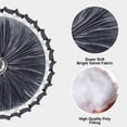 thumbnail image 5 of Ice Flower Velvet Pleated Round Pumpkin Floor Pillow Series Decorative Throw Pillow, 15" x 15" Round, Gray, 5 of 8