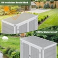 thumbnail image 6 of Enyopro 306Gal Shed & Outdoor Storage, Horizontal Resin Storage shed with Floor, All-Weather Tool Plastic Sheds for Bike, Lawn Mower, Generator, Garbage Cans and Outdoor Storage, 6 of 11