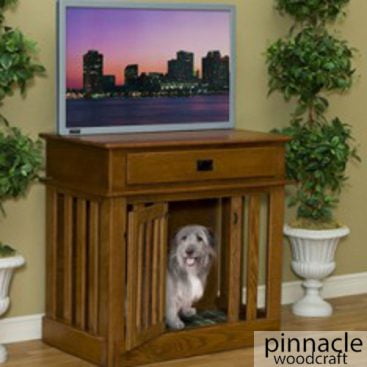 dog crate entertainment center