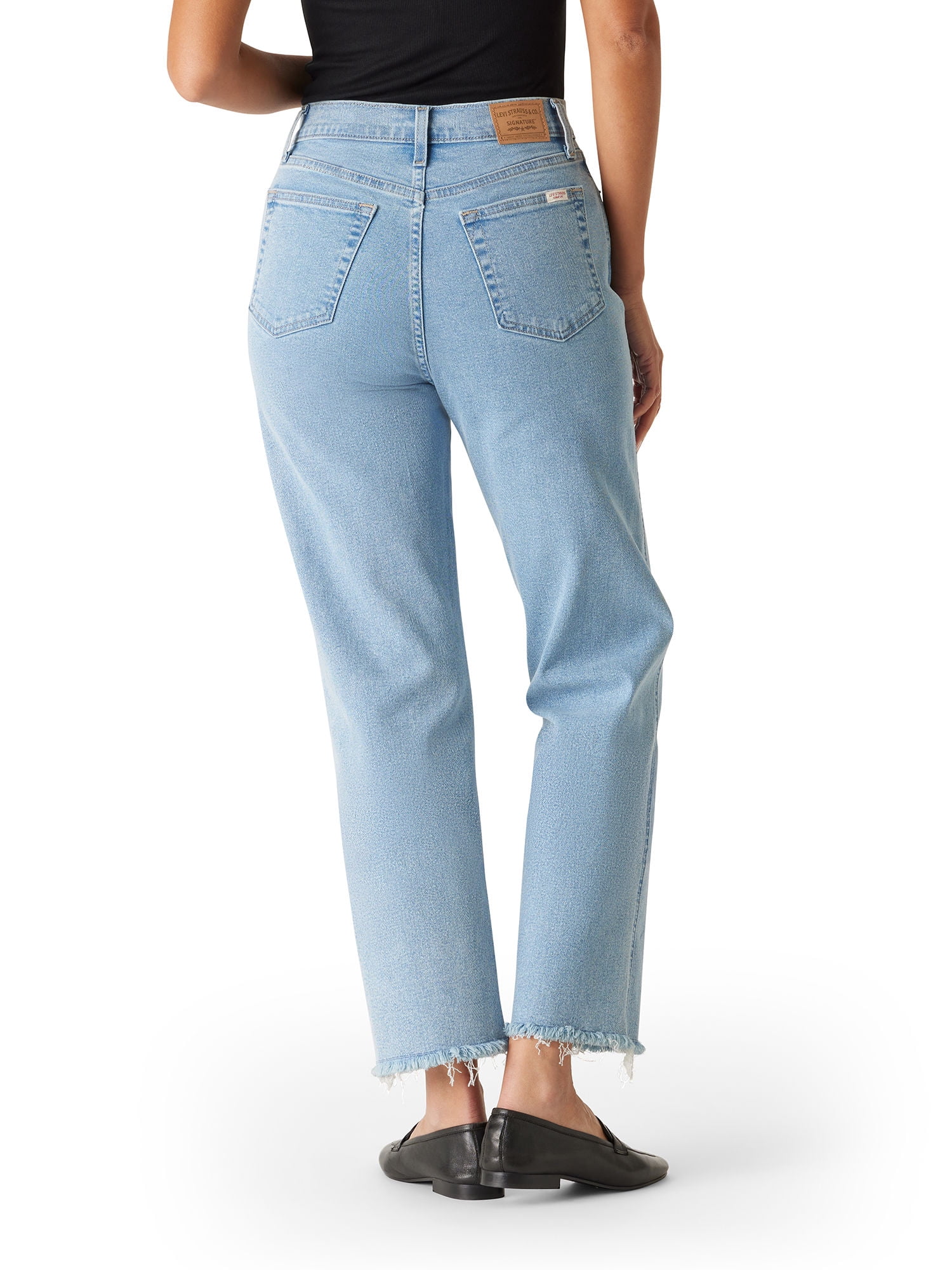 Levi Strauss Signature Women's and Women's Plus High Rise Straight Jean, Sizes 2-28