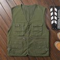 thumbnail image 2 of Men"s Outdoor Vest Leisure Jacket Lightweight Vest With Zip Many Pockets Multi-color Optional, 2 of 5