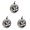 Silver*3, variant on Generic Shining Glass Mosaic Disco Pumpkin Halloween Centerpiece Figurine