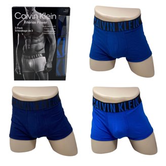 Calvin Klein 3 Pack Microfiber Hip Brief Intense Power Red Blue