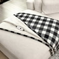 thumbnail image 2 of Sunbeam Northern Luxe Jeté Chauffant Réversible en Sherpa, Noir, 2 of 7