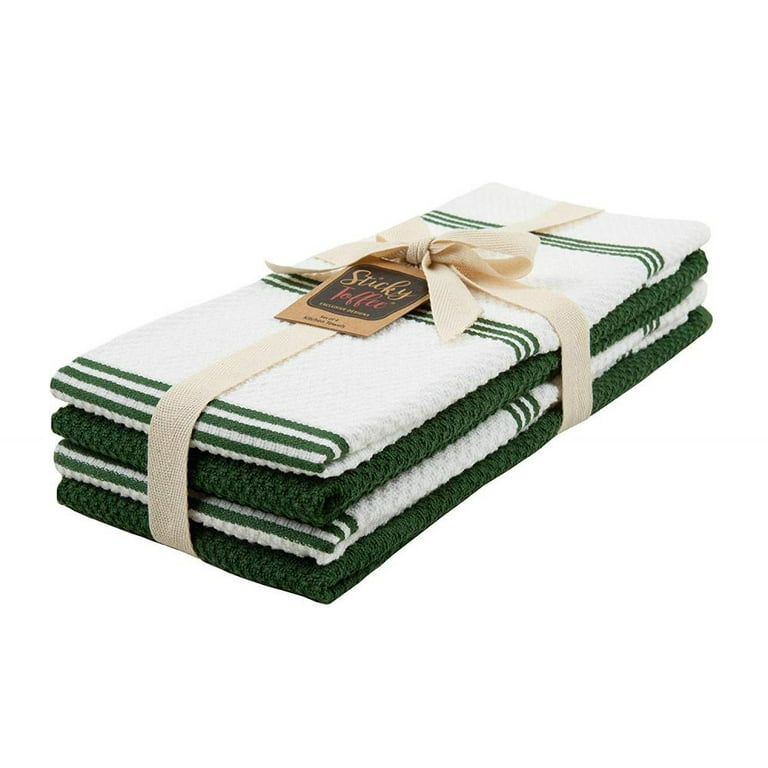 Sticky Toffee Kitchen Towels 100% Cotton Blue Dish Towels, Hand Towels, Tea  Towels for Drying Dishes, 28 in x 16 in 
