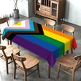 thumbnail image 3 of Intersex Progress Pride Tablecloth June Gay LGBTQ+ Rainbow Party Decoration Pride Month Kitchen Dining Room Home Decor (60" x 102"), 3 of 5
