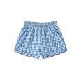 thumbnail image 3 of Elippeo Women's Plaid Shorts Casual Loose Fitting Elastic Waist Shirred Ruffled Trim Short Pants Lounge Shorts, 3 of 8