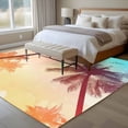 thumbnail image 4 of 5'x7' Area Rugs for Living Room Bedroom, Palm Trees Washable Rug Carpet Runner Indoor Outdoor, Modern Art Birds Summer Non Slip Floor Mats Area Rug for Kitchen, Nursery, 4 of 8