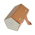thumbnail image 3 of Organizador de gafas de , caja de almacenamiento de gafas de cuero sintético, multifunción, portátil, para colgar, para mujeres y hombres. Caqui 5 cuadrículas, 3 of 8