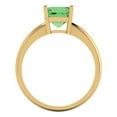 thumbnail image 4 of 1.5 ct Asscher Cut Simulated Green Diamond Solitaire Engagement Ring for Women in 18K Yellow Gold, 4 of 5