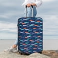 thumbnail image 3 of Lsque Colorful Fish 3 Printed Luggage Cover, Travel Luggage Protector,Scratch and Dirt Resistant, Fits 18-32 Inch Luggage - Small, 3 of 9