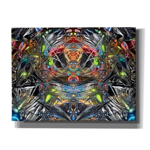 Epic Graffiti '666' by Pedro Gavidia, Canvas Wall Art, 16"x12"