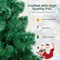 thumbnail image 3 of Patiojoy 6ft Artificial Christmas Pine Tree Hinged PVC Branches with Solid Metal Legs (Green, 6 FT), 3 of 10
