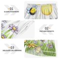 thumbnail image 5 of Women's Satin Pajama Shorts Bees Collect Honey with Pockets, Elastic Waist Sleep Lounge Shorts, 5 of 7