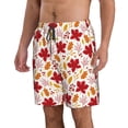 thumbnail image 2 of Balery fall laef Maple Traje de Baño Estilo Hawaiano para Hombre, Shorts de Secado Rápido con Bolsillos-Small, 2 of 6