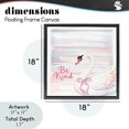 thumbnail image 4 of Stupell Industries Contemporary Be Kind Pastel Swan Black Floating Frame Canvas Art, 18 x 18, by Kim Allen, 4 of 8