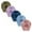 B, variant on Daznico Baby Girls Knit Beanies with Bows, 5-Pack Solid Color Headband Hat Set for Toddler Photo Props