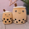 thumbnail image 3 of Creative Simulation Milk Tea Plush Toy Cup Pillow - Pearl Milk Tea Cushion Decor, 3 of 7
