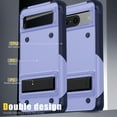 thumbnail image 6 of SaniMore for Google Pixel 8 Case, Military Grade Shockproof Cover Heavy Duty Hybrid Soft TPU+Hard PC Case Non-Slip Gripping Case with Hidden Kickstand fits for Google Pixel 8, Purple, 6 of 7