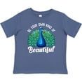 thumbnail image 3 of Inktastic Peacock Girls Toddler T-Shirt, 3 of 5