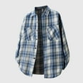 thumbnail image 2 of Mens Shirts Men's Flannel Shirts Button Down Plaid Shirt Jacket for Men Flannel Shirt Jacket with Pockets, 2 of 5
