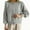 Grey, variant on Womens Sweater Candy Color Long Sleeve Crewneck Cardigans Warm Open Front Knitted Warm Sweaters