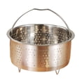 thumbnail image 1 of Cesta de vapor de acero inoxidable, colador para lavar arroz, inserto para vaporera, olla arrocera 165x95 cm, 1 of 9