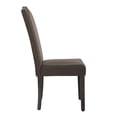 thumbnail image 5 of High Back Fabric Upholstered Dining Chairs with Nailhead Trim, Gray, Set of 2, 5 of 9