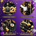 thumbnail image 4 of Gold Theme New Year Banner Black Background 2026 Display Star Decorations Ornament Design Happy New Year Backdrop for New Year Party 2026 Celebration Holiday Gathering, 4 of 9