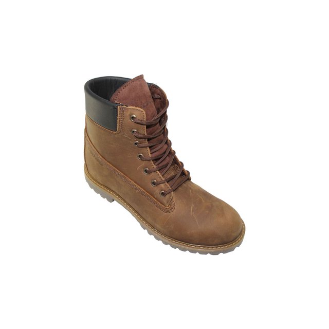 BOTAS CASUALES LEON HOMBRE CABALLERO CAFÉ PIEL OBSCURO CRAZY 784 LEON 784p