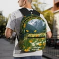 thumbnail image 3 of Ratiio Mountain Daisy Meadow Print Casual Backpack for Men and Women, Water Resistant Oxford Fabric School Bag Lightweight Travel Daypack, 3 of 6