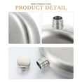 thumbnail image 3 of WHAMVOX Stainless Steel Round Flask for Men Lightweight and Portable Ideal for Outdoor Use at Home 5 oz, 3 of 8