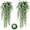 White, variant on Zukuco 2PCS Artificial Hanging Plants Faux Eucalyptus Leaf Greenery Vine Outdoor UV Resistant Plastic Plants Home Garden Wedding Party Indoor Outdoor Decorations (Purple)