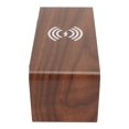 thumbnail image 4 of Wooden Digital Alarm Clock, Weekday Diasplay Wood LED Clock 3 Dimmer Dual Alarm With Charging Cable For Living Room, 4 of 8