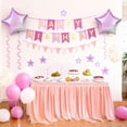 thumbnail image 6 of TickJOY Pink Happy Birthday Banner for Girls - Happy Birthday Decorations Set with Star Foil Balloons, Latex Balloons & Pennant Banner, Party Decorations for Girls Birthday, Teen Pink Parties, 6 of 6