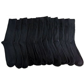 Jefferies Socks Microfiber Nylon Rib Mid Calf Dress Socks (Unisex), 4 ...