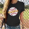 thumbnail image 2 of Blusa suelta estampada con cuello redondo y manga corta para mujer OAVQHLG3B Store  lin121212, 2 of 5