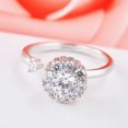 thumbnail image 1 of Fiudx Joyería Personalizada, Elegante Anillo de Metal con Diamantes, Impresionante Diseño de Circonitas Microincrustadas, Deslumbrante Acabado En Oro Rosa, Perfecto para Fiestas, Regalos de Uso Diari, 1 of 5