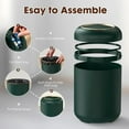 thumbnail image 6 of Automatic Motion Sensor Bathroom Trash Can with Lid, 3 Gallon Touchless Trash Bin, Smart Plastic Garbage Can Small Green Wastebasket for Toilet, Office, rv, Bedroom, Living Room, 6 of 14